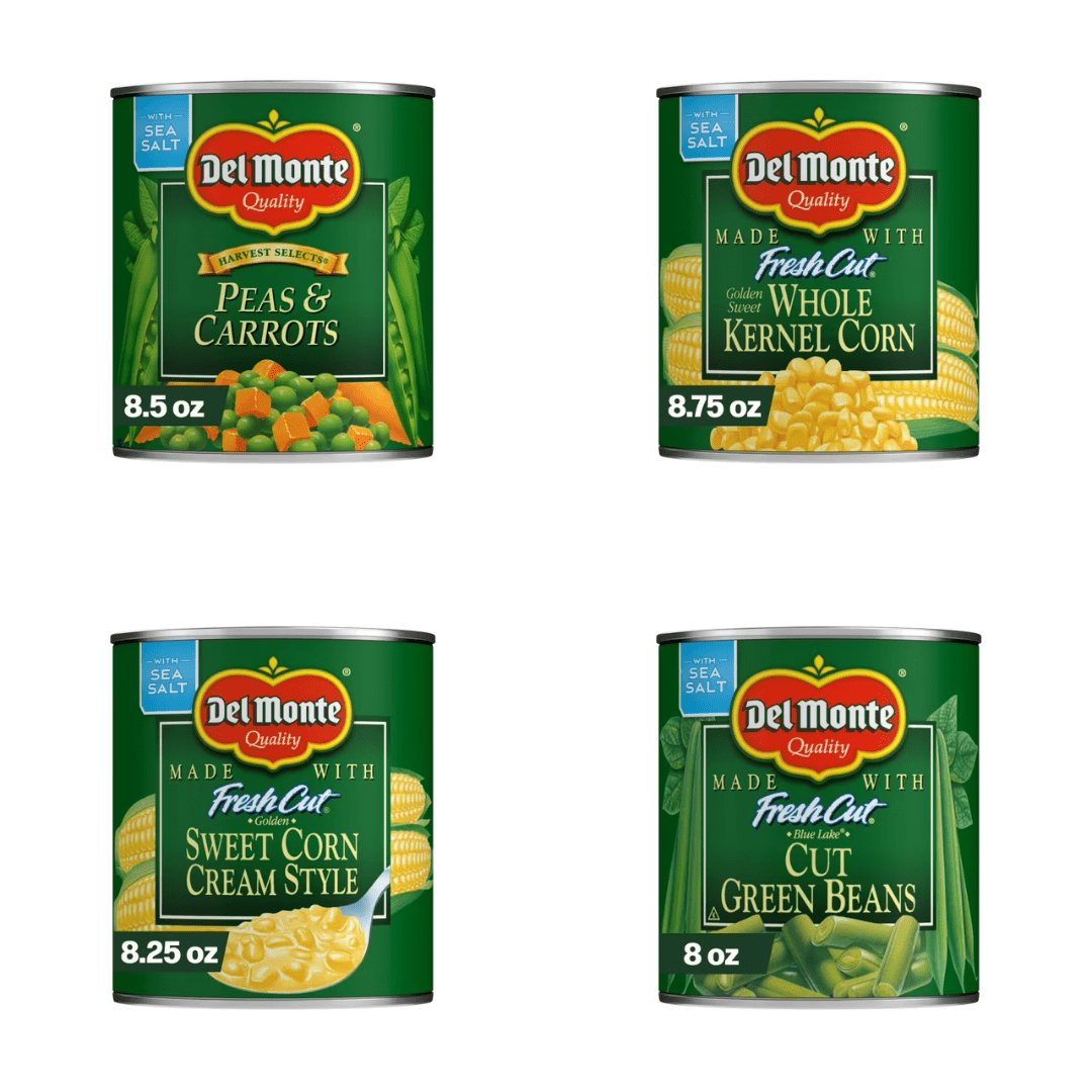 Del Monte Vegetable Medley Variety Pack 8.5 oz Cans, 8 Count