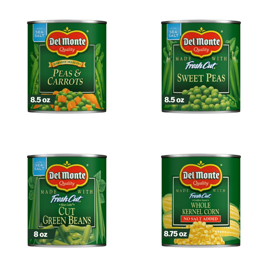 Del Monte Vegetable Variety Selection 8.5 oz, 8 Pack