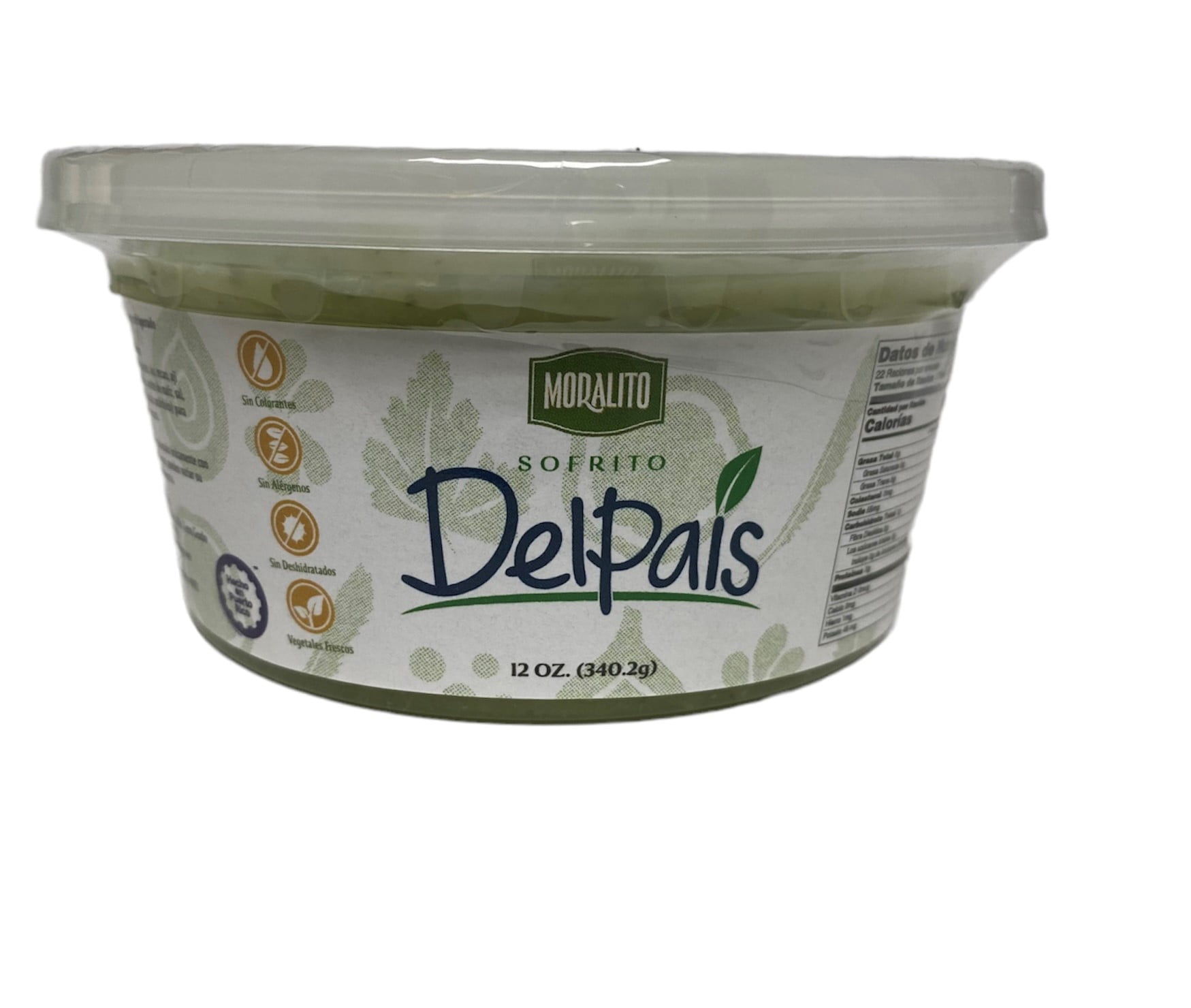 Del Pais Sofrito Natural Verde, 12 oz, Envase Plastico