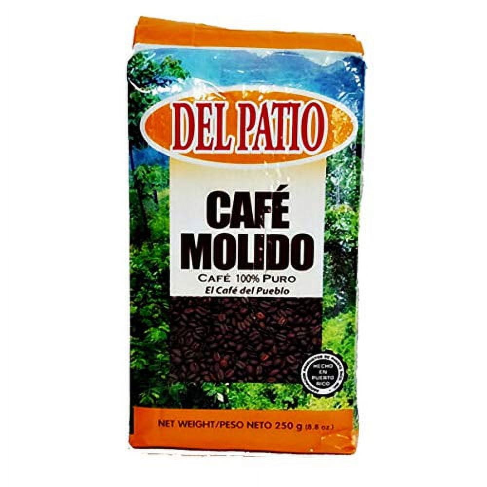 Del Patio Medium Roast Ground Coffee 8.8 Ounces