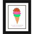 thumbnail image 1 of Del Sol, Ani 19x24 Black Ornate Wood Framed with Double Matting Museum Art Print Titled - Sprinkles, 1 of 4