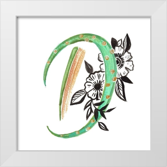 Del Sol, Ani 20x20 White Modern Wood Framed Museum Art Print Titled - Monogram D