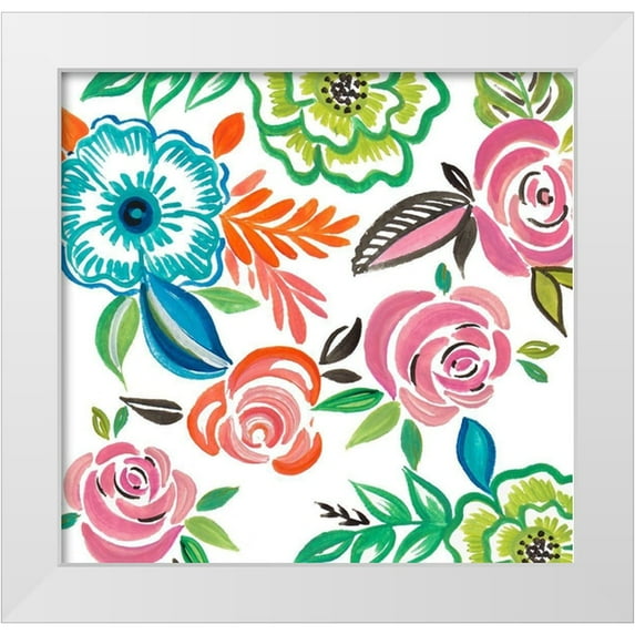 Del Sol, Ani 21x20 White Modern Wood Framed Museum Art Print Titled - The Day is Yours I