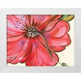 thumbnail image 1 of Del Sol, Ani 32x25 White Modern Wood Framed Museum Art Print Titled - Vibrant Tropical Flower, 1 of 4