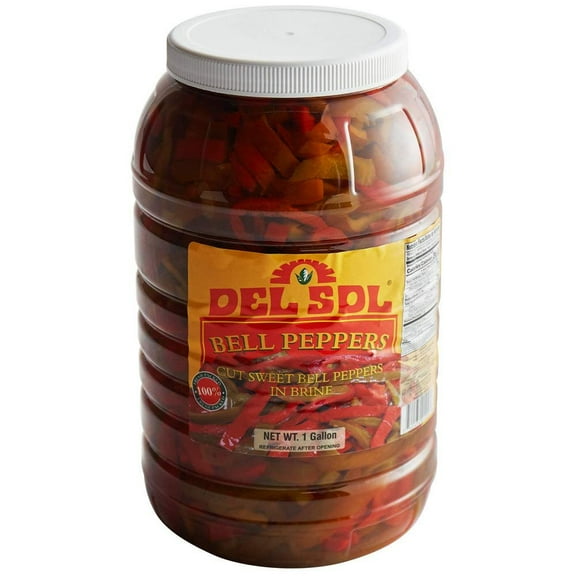 Del Sol Cut Sweet Bell Peppers in Brine 1 Gallon