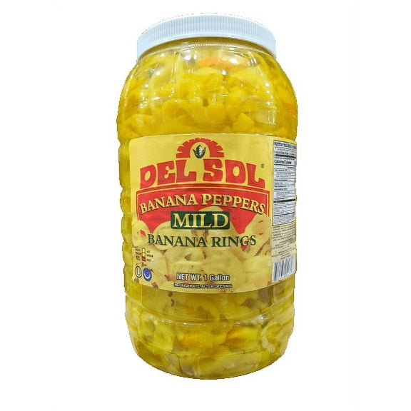 Del Sol Mild Banana Pepper Rings - 1 Gallon