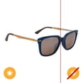 thumbnail image 1 of Del Sol Solize Color-Changing Unisex Sunglasses - Little Blue Number - Changes Color from Blue & Silver to Gold in the Sun - Polarized Pro, Mirrored Lens, 100% UVA/UVB Protection, 1 of 3