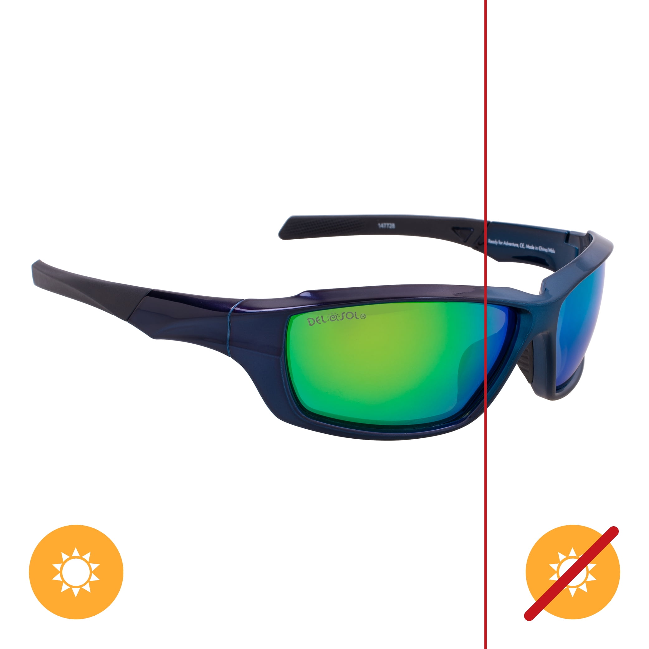 Del Sol Solize Color-Changing Unisex Sunglasses - Ready for