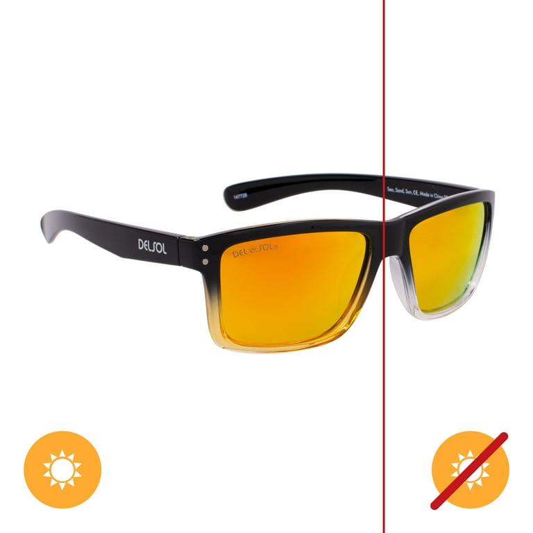 Del Sol Solize Color-Changing Unisex Sunglasses - Sea Sand Sun