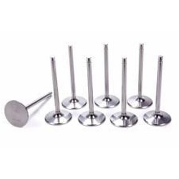 Del West IV2150-6T-CRST-8 0.34 in. Titanium Intake Valves - 2.15-0.60 in. Long, Radius Groove