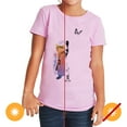 thumbnail image 1 of DelSol Girls Crew Tee - Lilac T-Shirt - Super Awesome, 1 of 3