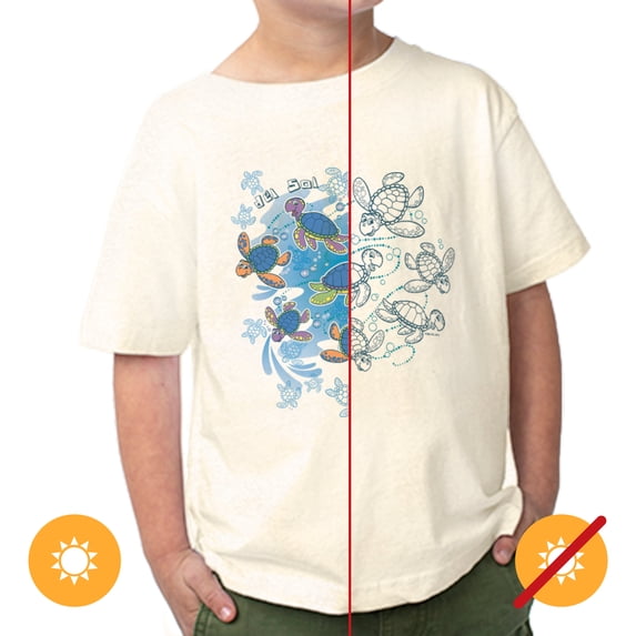 DelSol Kids Crew Tee - Ash T-Shirt -Turtle Time