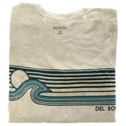 DelSol Men Crew Tee - Sunset Wave - Grey , 1 Pc T-Shirt S