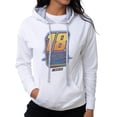 thumbnail image 1 of DelSol NASCAR Hooded Sweatshirt - Kyle Busch - 10 White T-Shirt (M) for Women, 1 of 2
