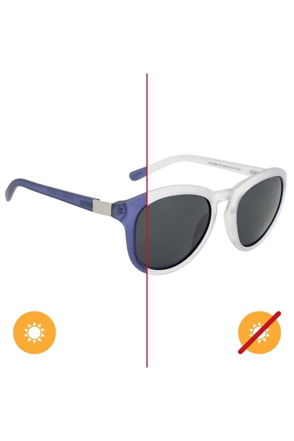 DelSol Solize White Rabbit for Women - Frosted White to Purple