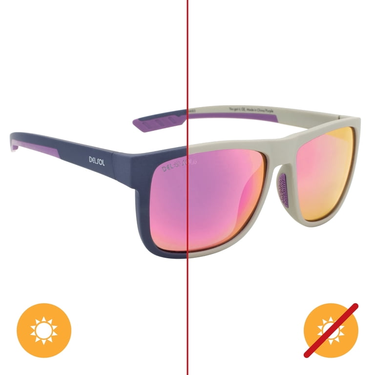 DelSol Solize You Got It for Unisex - Light Gray to Purple