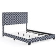 thumbnail image 1 of Delacora Hm-Ds-A123-290 Queen 85.5" Wide Plywood Framed Upholstered Panel Bed, 1 of 7