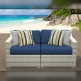 thumbnail image 1 of Delacora TKC-DPF-FAI02A Fairmont Outdoor 2 Piece70" Long Aluminum Framed Acrylic Loveseat, 1 of 5