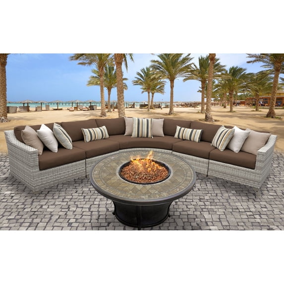 Delacora TKC-DPF-FAI06J Fairmont Outdoor 6 Piece Conversation Set