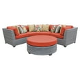 thumbnail image 1 of TK Classics FLORENCE-04a-TANGERINE Florence Outdoor Wicker Patio Furniture Set 04a, Tangerine - 4 Piece, 1 of 2