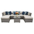 thumbnail image 1 of TK Classics Florence Wicker 7 Piece Patio Conversation Set with 2 Sets of Cushion Covers, 1 of 2