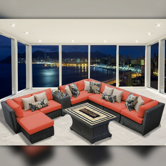 Delacora TKC-DPF-VEN10D Venice Outdoor 10 Piece Conversation Set