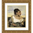 thumbnail image 1 of Delacroix, Eugene 15x17 Gold Ornate Wood Framed with Double Matting Museum Art Print Titled - Young Orphan in the Cemetery, 1 of 4