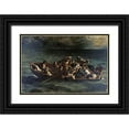 thumbnail image 1 of Delacroix, Eugene 18x13 Black Ornate Wood Framed with Double Matting Museum Art Print Titled - Don Juans Shipwreck Naufrage de Don Juan, 1 of 4