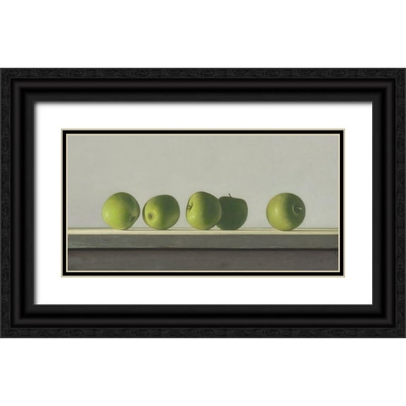 Delaer 14x9 Black Ornate Wood Framed with Double Matting Museum Art Print Titled - IODK1228