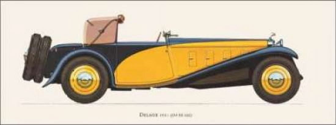 Delage 1933 Canvas Art - Antonio Fantini (10 x 20)