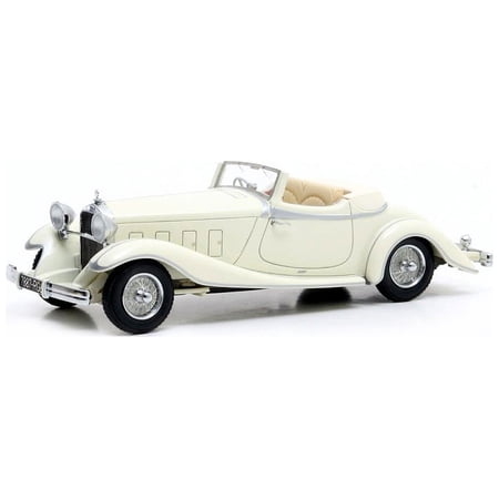 Delage D8 S De Villars Roadster (1933) Car [1:43 scale in White]