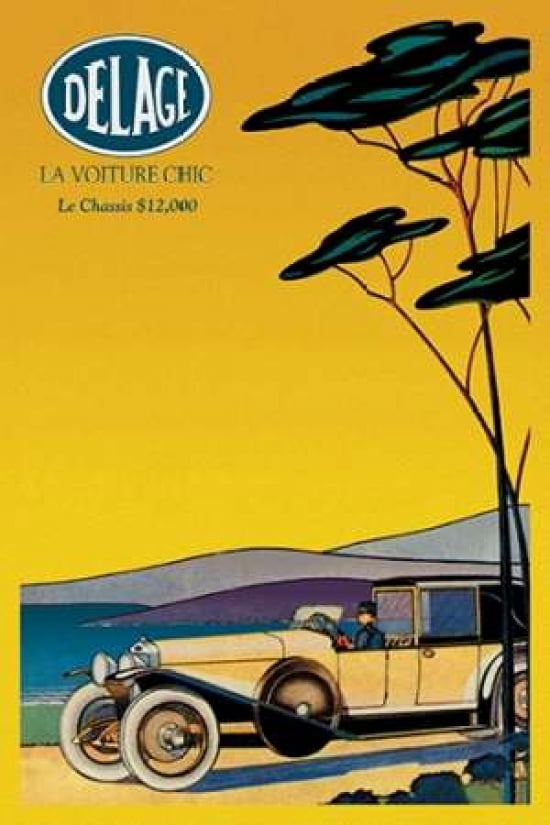 Delage - Out for a Drive Canvas Art - Unknown (12 x 18)