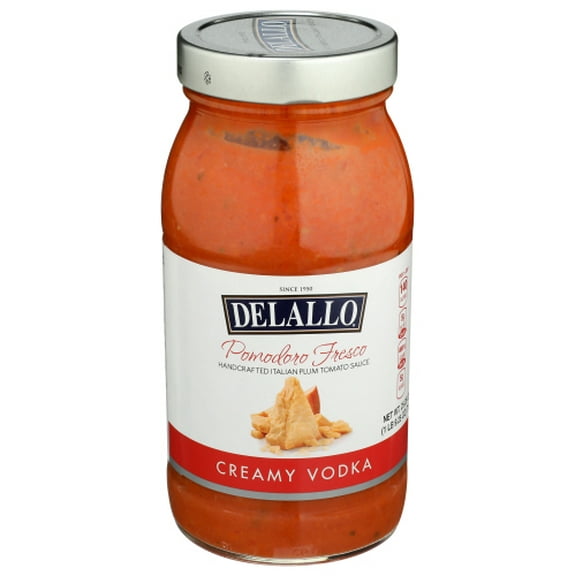 Delallo Creamy Vodka Pomodoro Sauce 25.25 oz (Pack of 6)