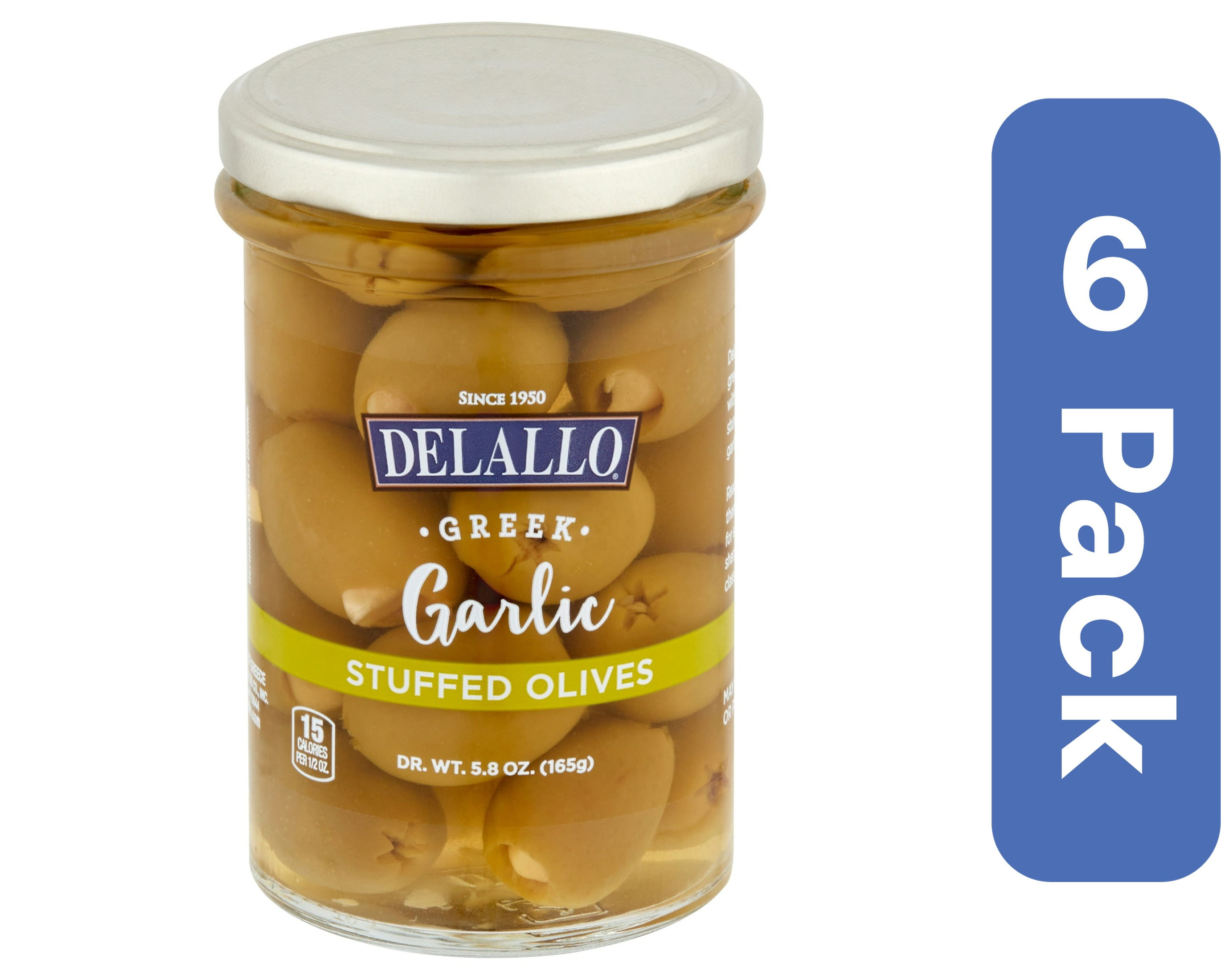 Aazon.co : DeLallo Alond Stuffed Olives, 7-Ounce Jars (Pack Of 6