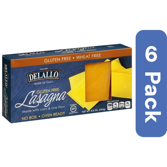 Delallo Lasagna Pasta 9 oz (Pack Of 6)