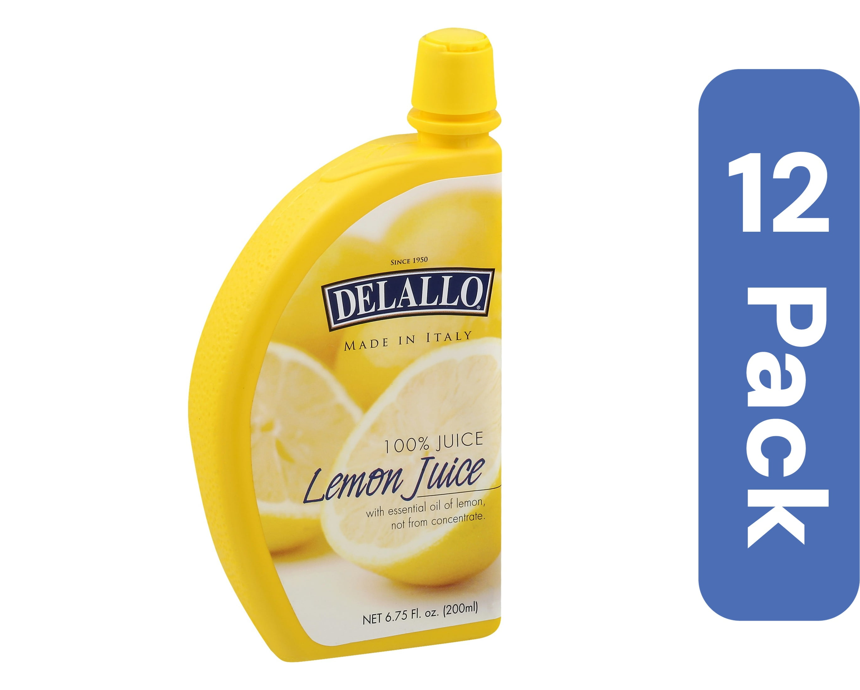 Delallo Lemon Juice 6.75 fl oz (Pack Of 12)