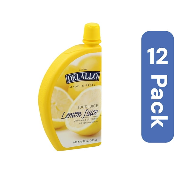 Delallo Lemon Juice 6.75 fl oz (Pack Of 12)