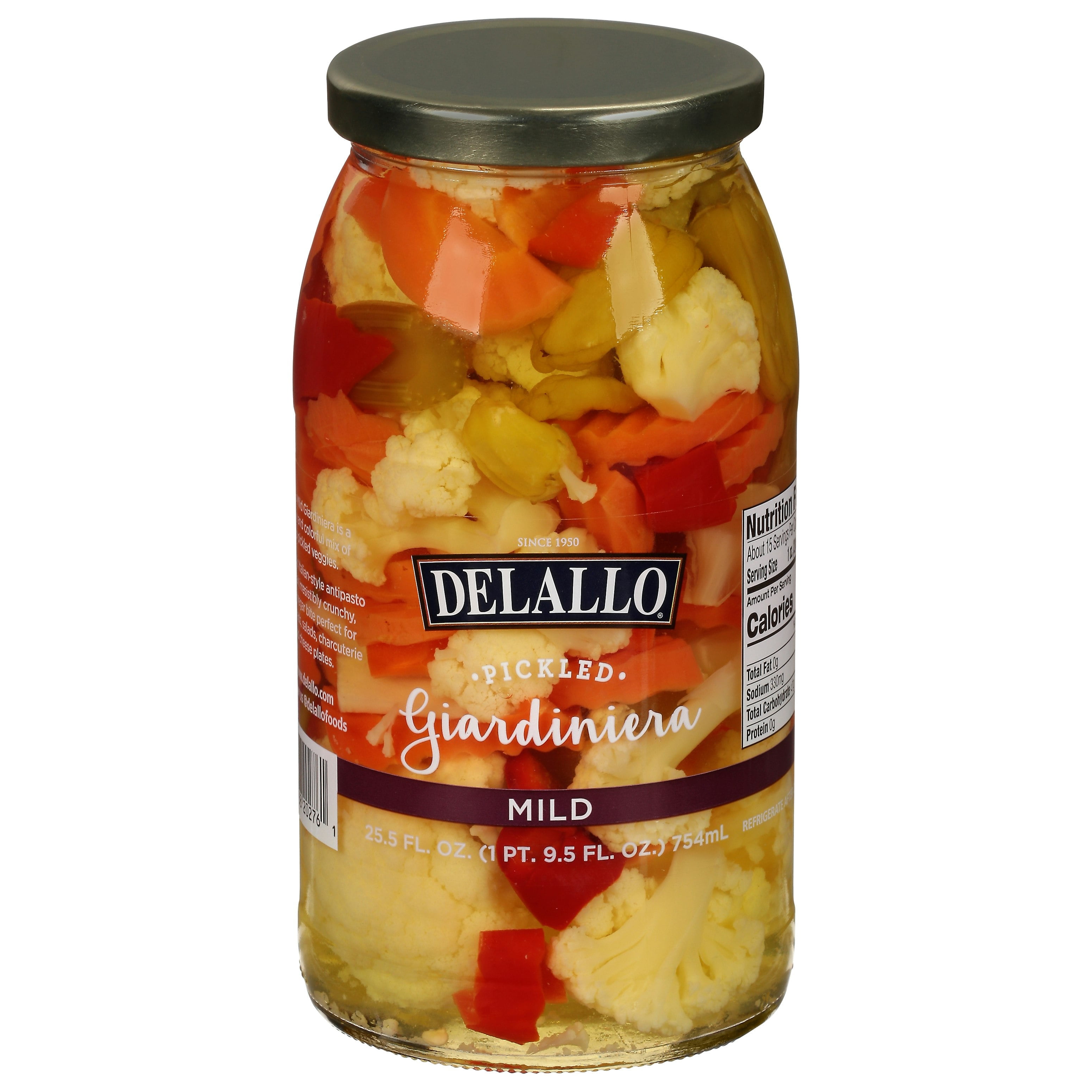 Delallo Mild Giardiniera 25.5 oz (Pack Of 6)