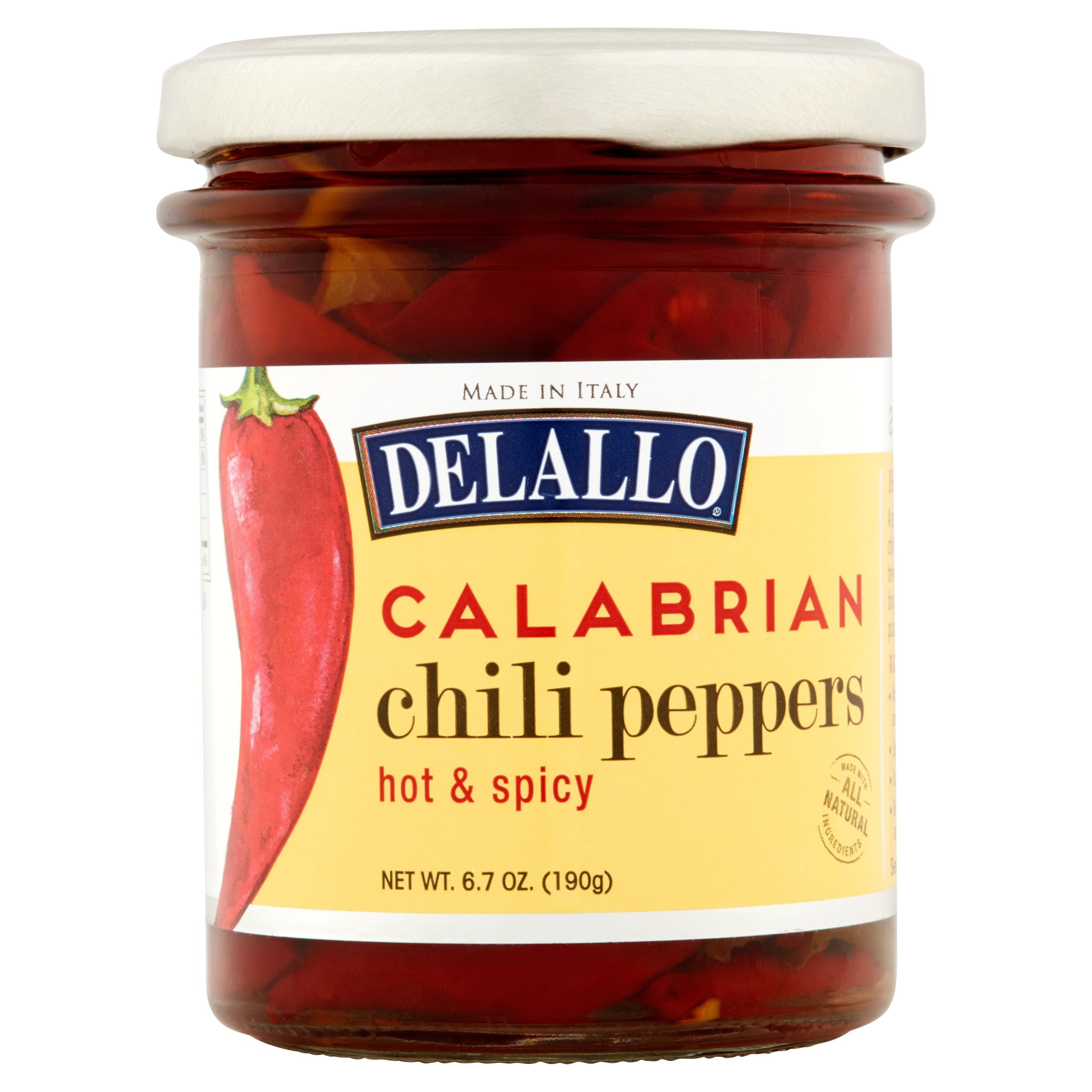 Delallo Peppers Calabrian Chili,6.7 Oz (Pack Of 6)