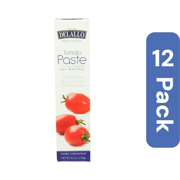 Delallo Tomato Paste Tube 4.6 oz (Pack of 12)
