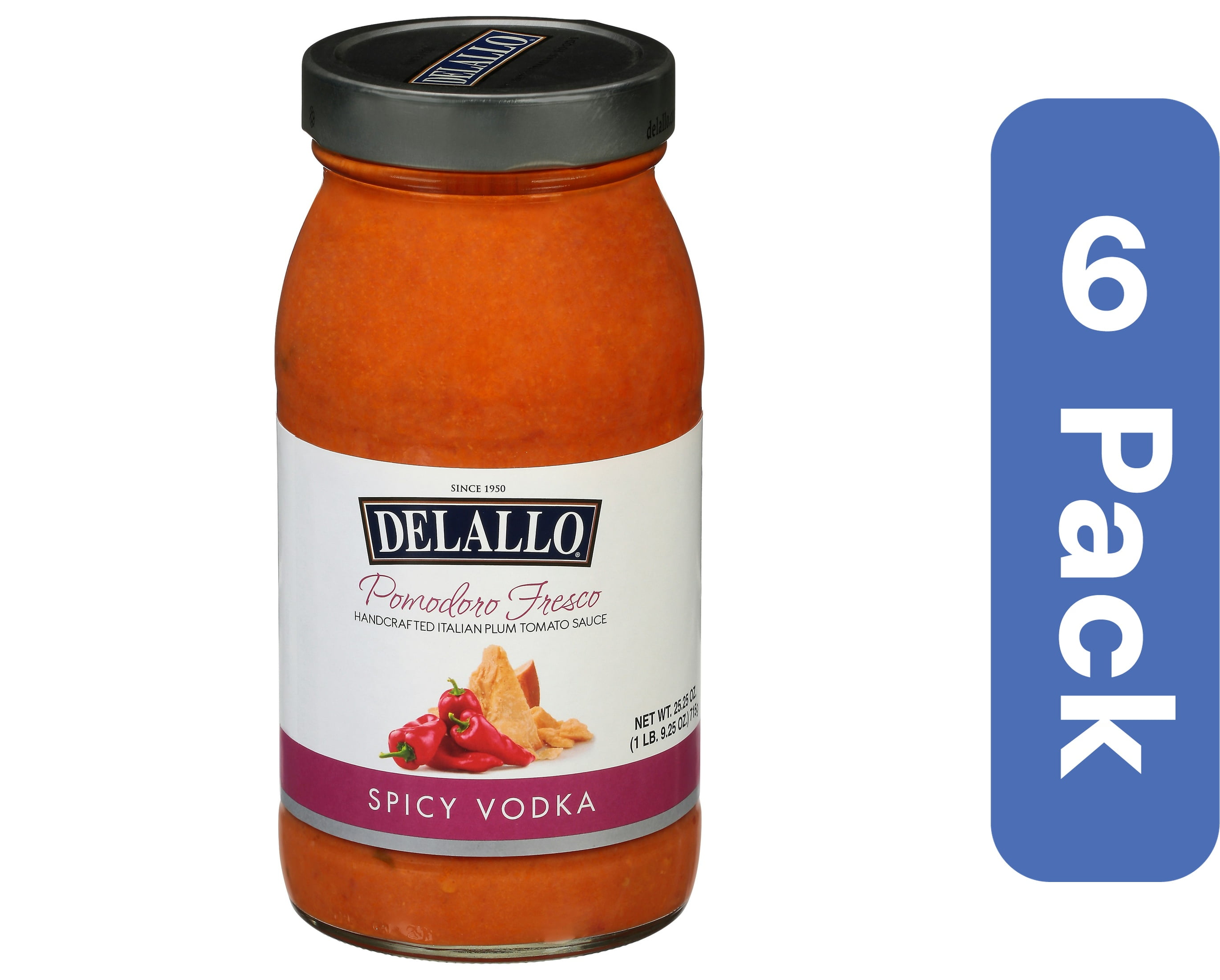 Delallo Vodka Sauce Spicy Pomodoro 25.25 oz (Pack Of 6)