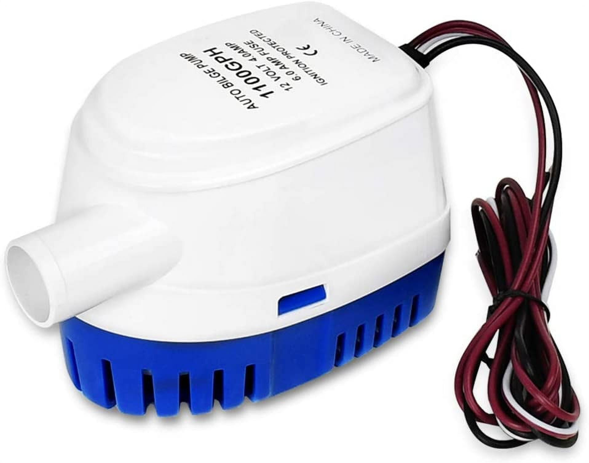 Delaman 1100GPH Automatic Submersible Boat Bilge Water Pump with Float Switch for Boat