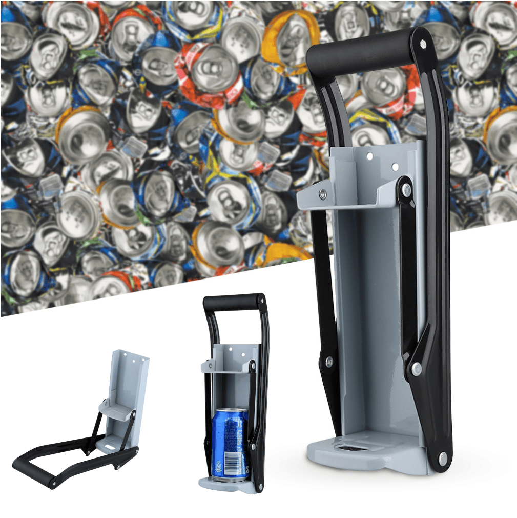 Delaman Can Crusher 16oz Wall Mounted Home Dispensing Crusher Smasher