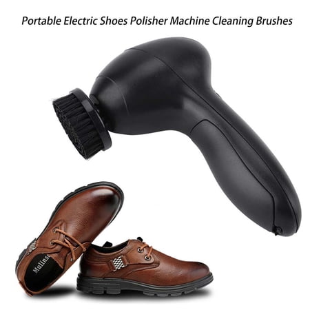 Delaman Electric Shoe Polisher, Shine Kit Polisher Machine Electric Shoe Shine Tools Brush Shoe Shiner Dust Cleaner Portable Wireless Leather Care Kit for Shoes, Bags, Sofa