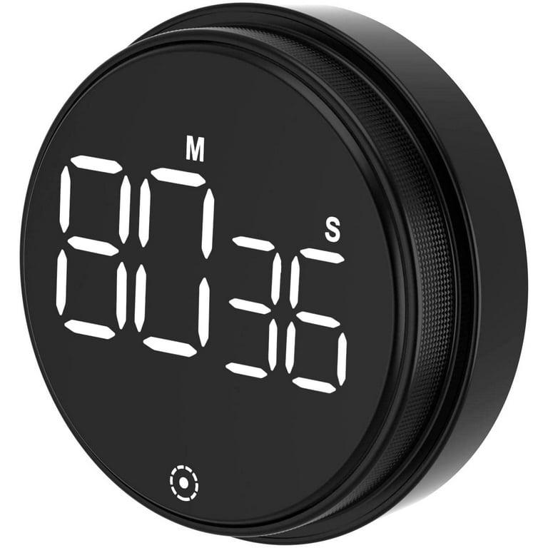 Brooklife Digital Kitchen Timer: Magnetic Countdown Countup Cooking Timer with Large LED Display Volume Adjustable, Easy to Use for Kids and Seniors