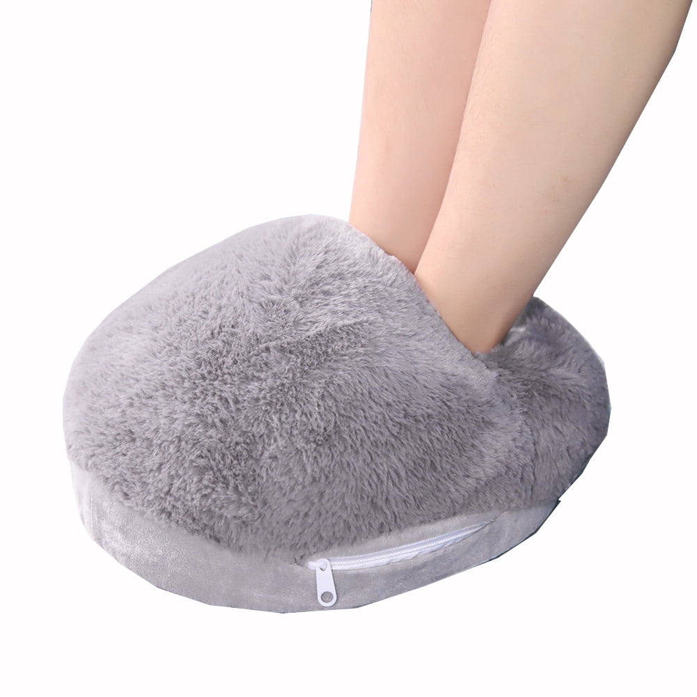 Delaman USB Foot Warmer Cushion Electric Feet Warmers Heater for Winter Office Heating Slippers