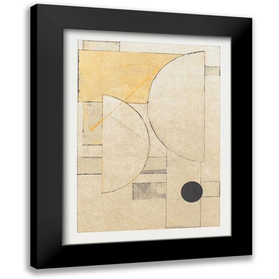 Delamater, Rob 12x14 Black Modern Framed Museum Art Print Titled - Mapping Bauhaus II