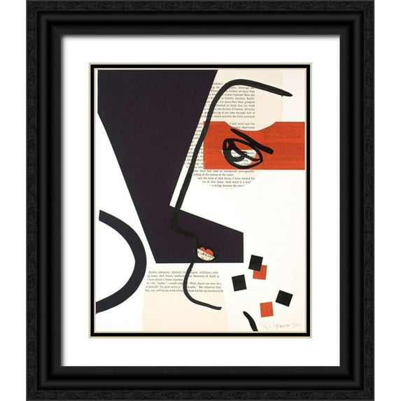 Delamater, Rob 12x14 Black Ornate Wood Framed with Double Matting Museum Art Print Titled - Faces of A Century V