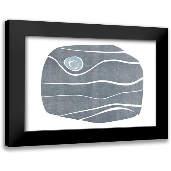 Delamater, Rob 14x11 Black Modern Framed Museum Art Print Titled - River Stones X
