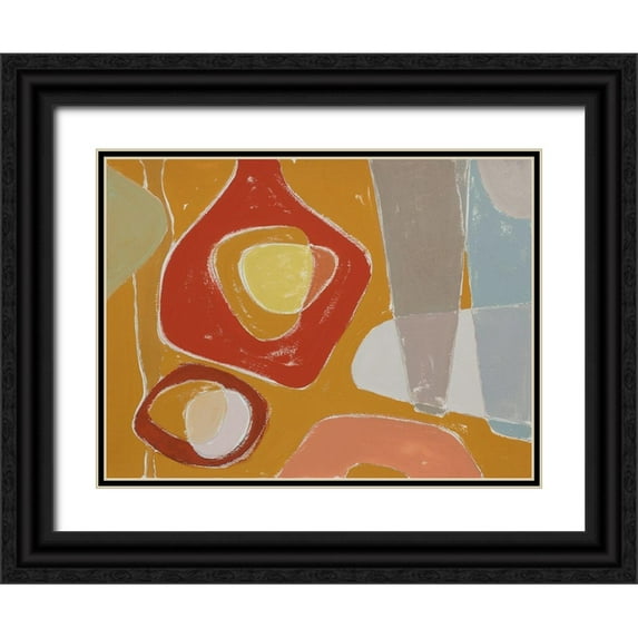 Delamater, Rob 14x12 Black Ornate Wood Framed with Double Matting Museum Art Print Titled - Tidelands Abstract II